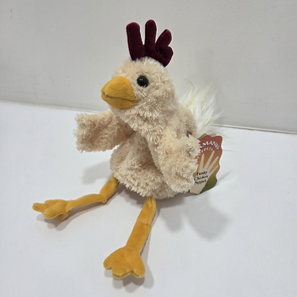 Folkmanis Puppets - Funky Chicken Hand Puppet NWT